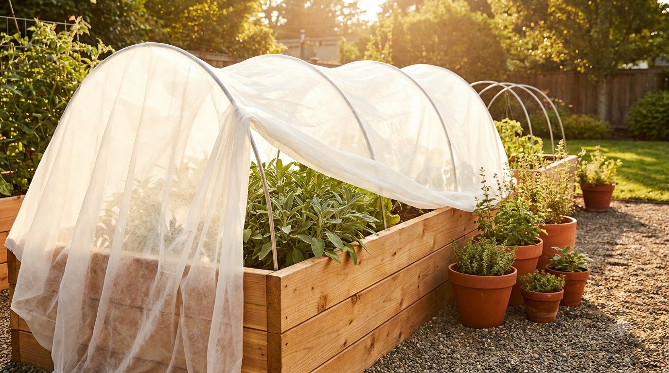 How to Cover a Raised Garden Bed (Frost, Bugs, Sun & Winter)