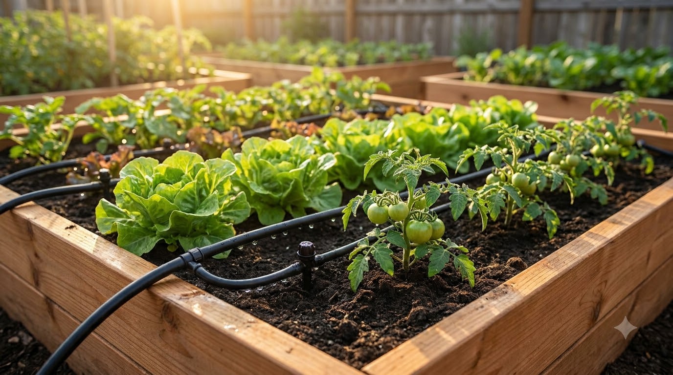 How to Irrigate Raised Garden Beds (5 Options Compared)