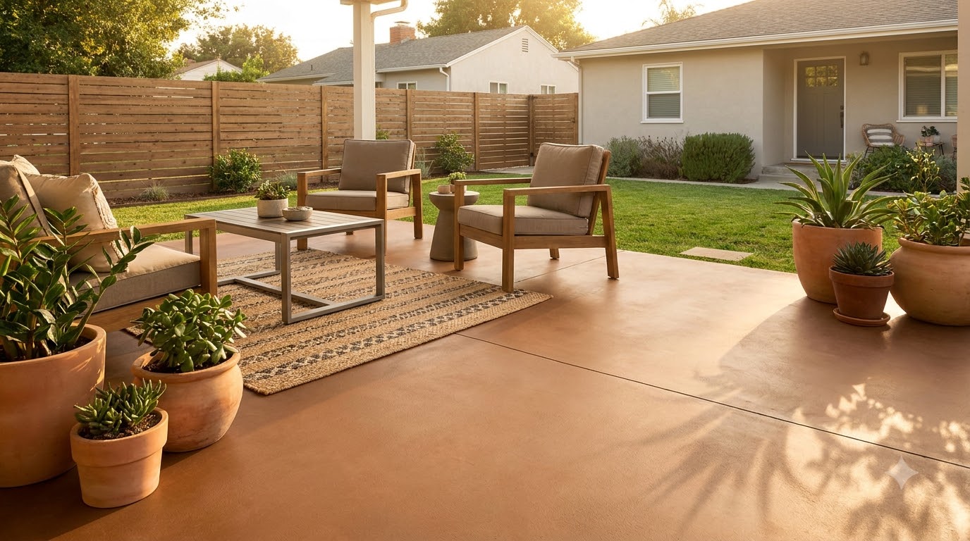 Concrete Patio Ideas on a Budget (Old Slab or New)