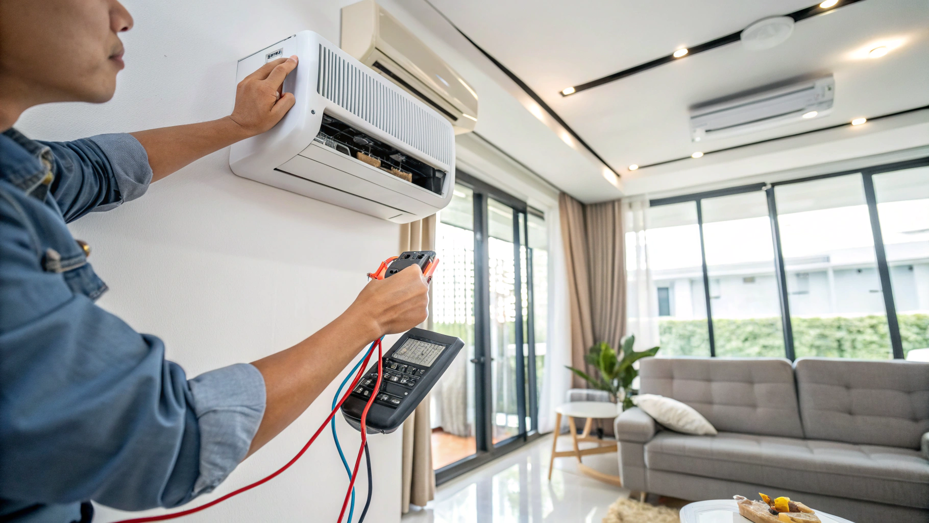 Kiểm tra và ngắt điện trước khi vệ sinh máy lạnh