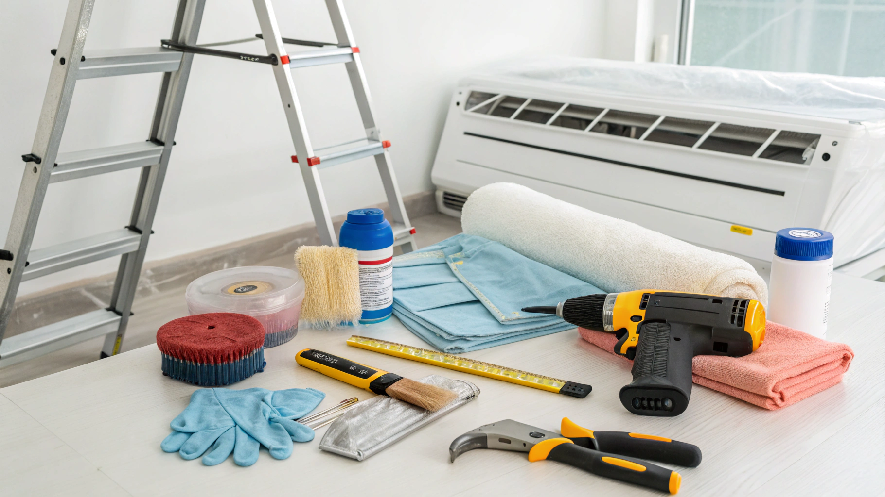 Các vật tư phụ trợ cần thiết cho vệ sinh máy lạnh
