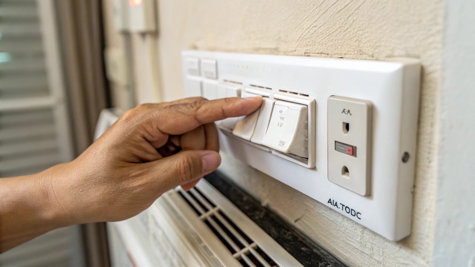 Ngắt cầu dao để đảm bảo an toàn khi vệ sinh máy lạnh