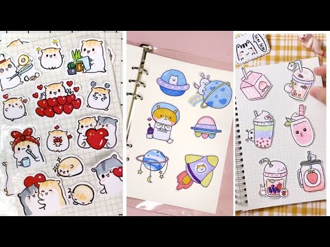 Cách làm sticker  đồ ăn bằng băng dính trong