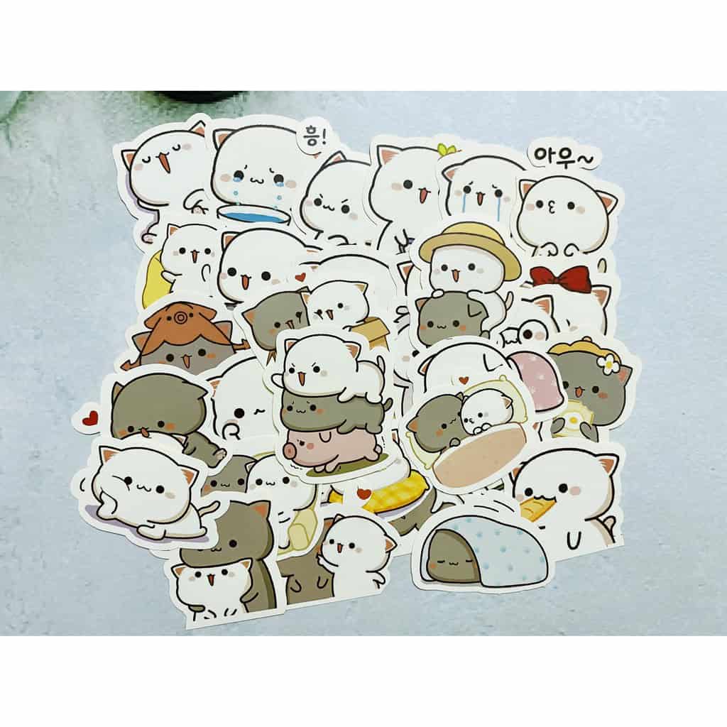 Sticker mèo cute