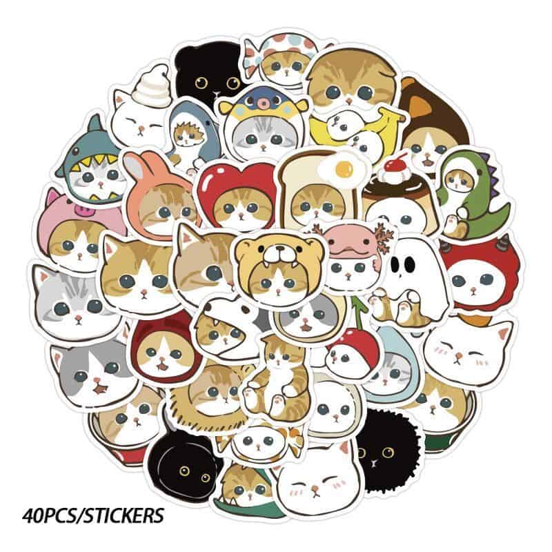 Sticker mèo cute