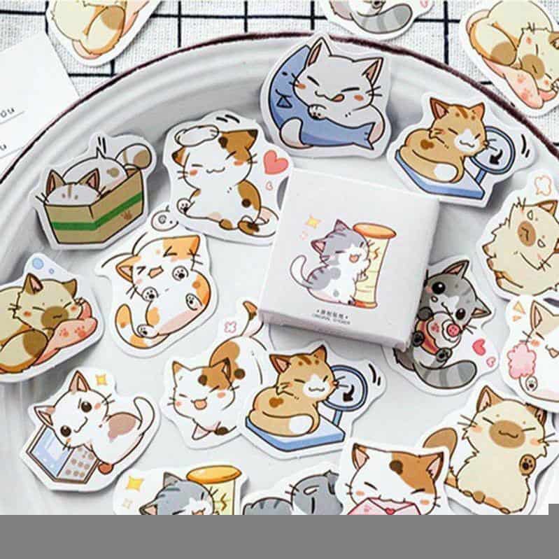 Sticker mèo cute