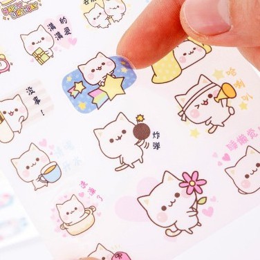 Sticker mèo cute