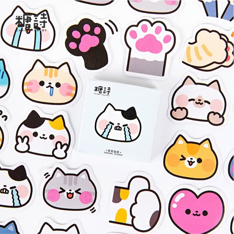 Sticker mèo cute