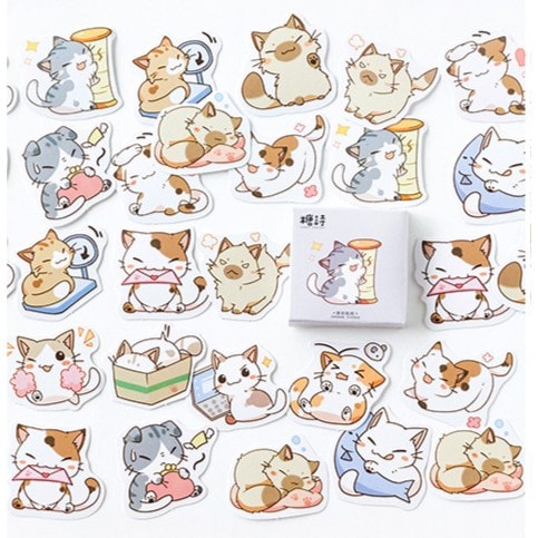 Sticker mèo cute
