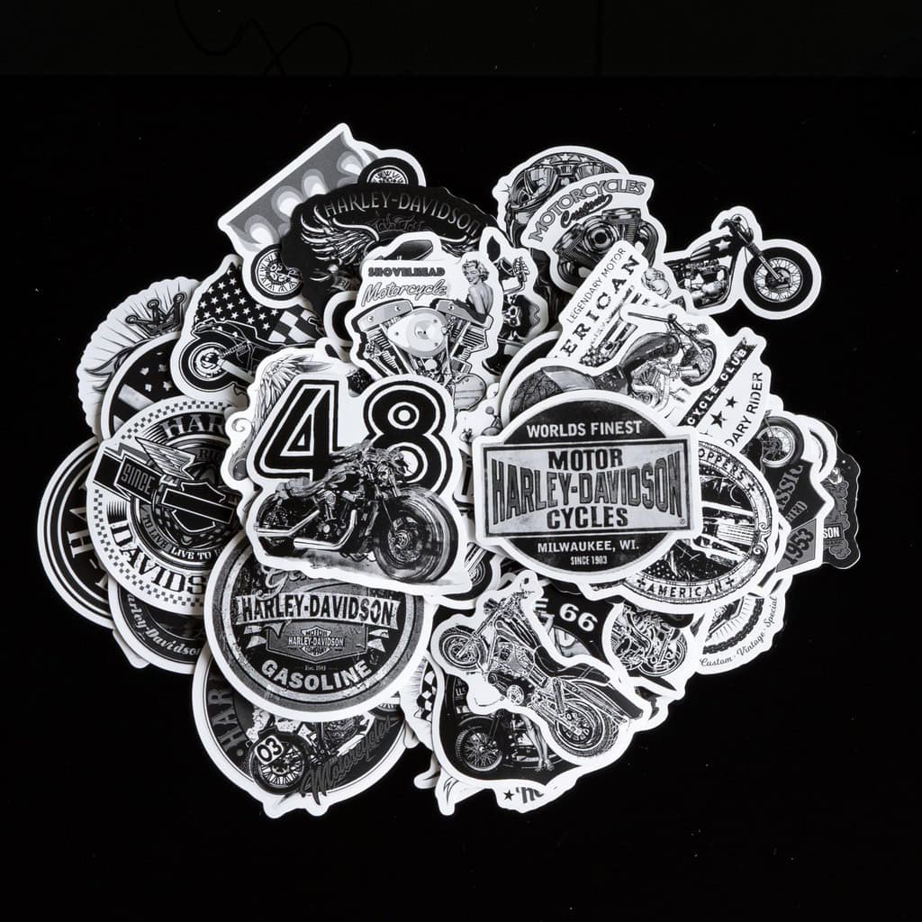 sticker đen trắng độc lạ