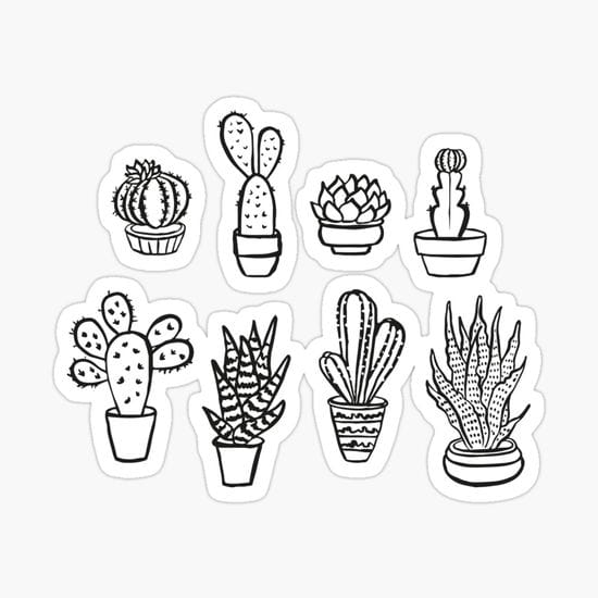 sticker đen trắng độc lạ