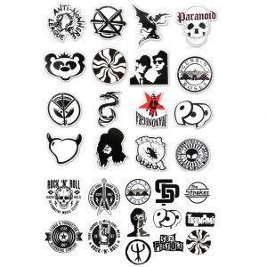 sticker đen trắng độc lạ