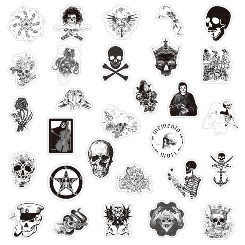 sticker đen trắng độc lạ