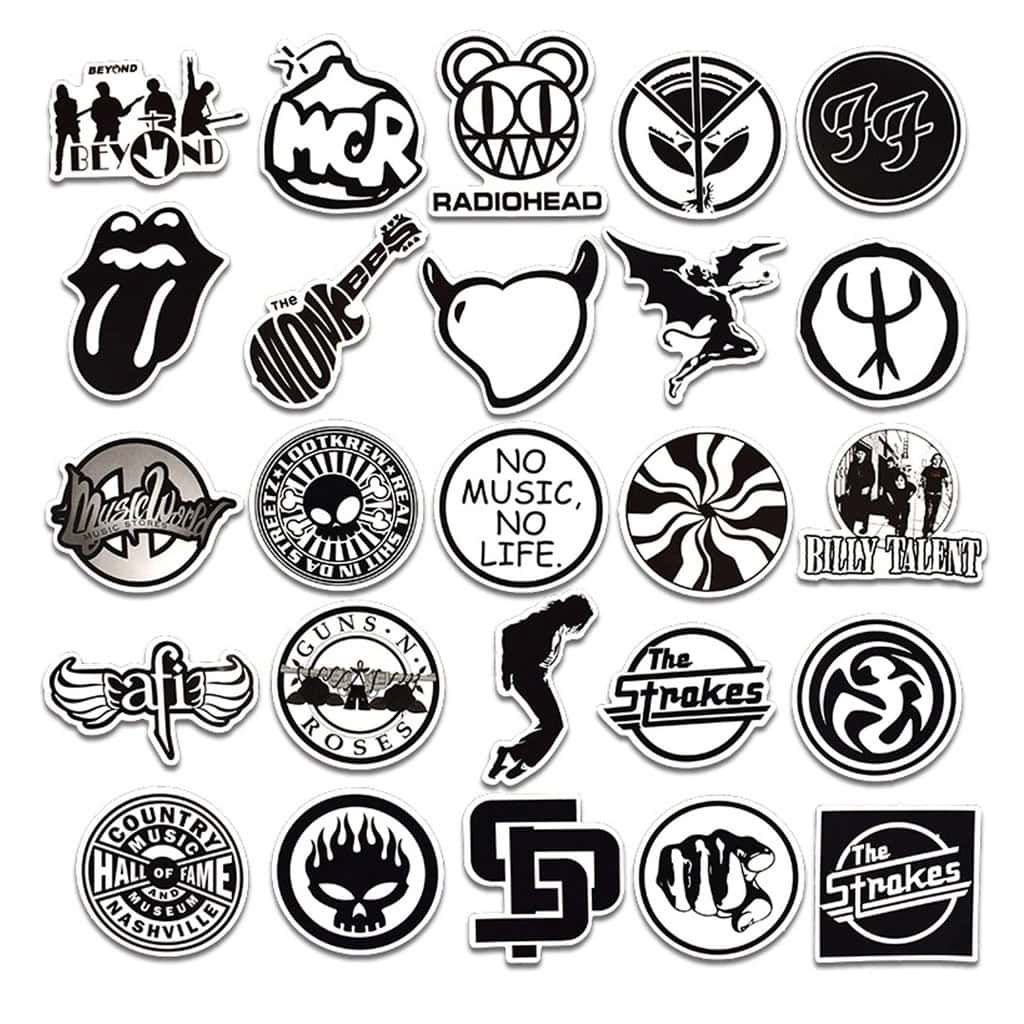 sticker đen trắng độc lạ