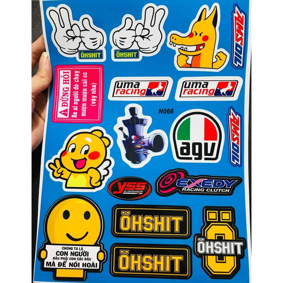 sticker dán xe độc lạ
