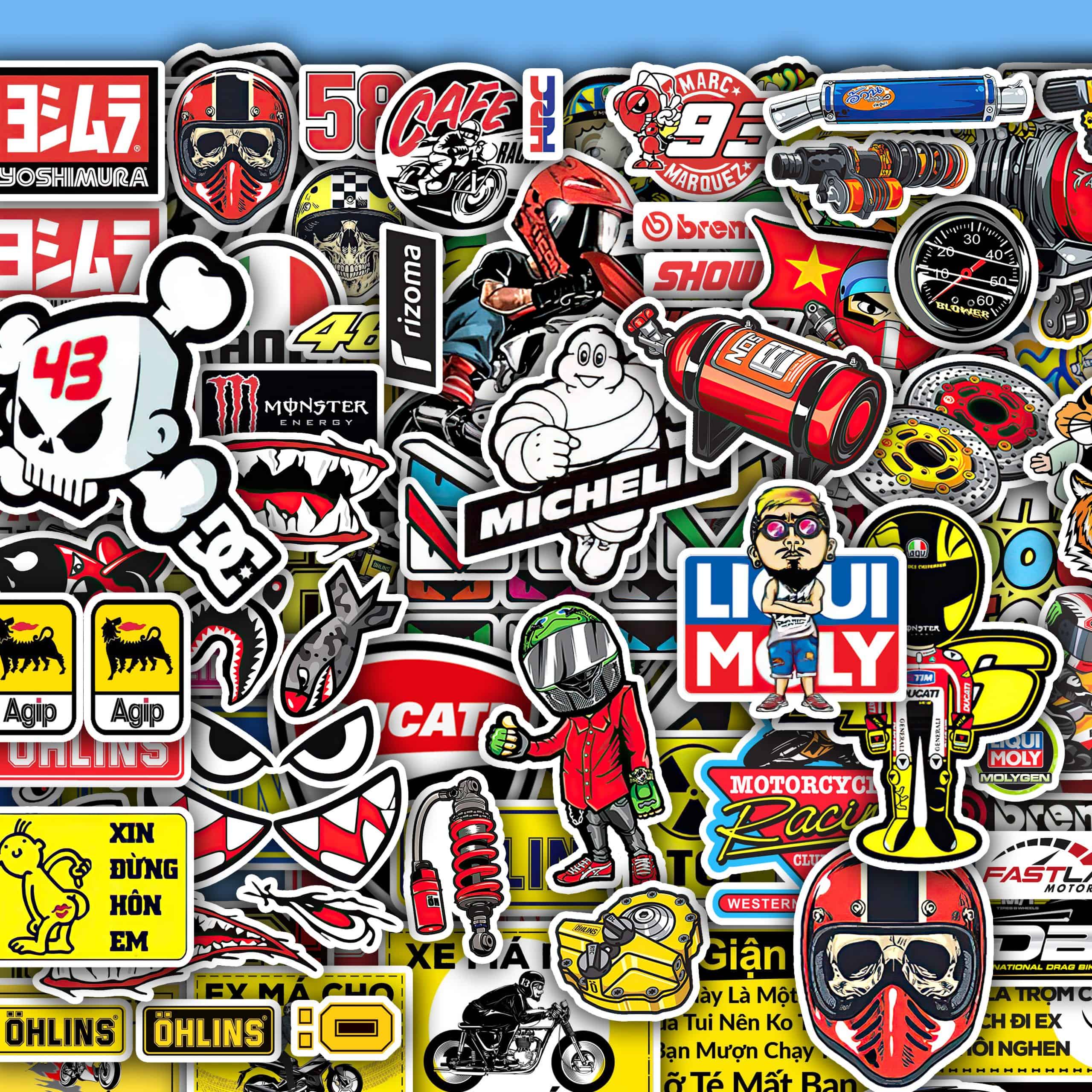 sticker dán xe độc lạ