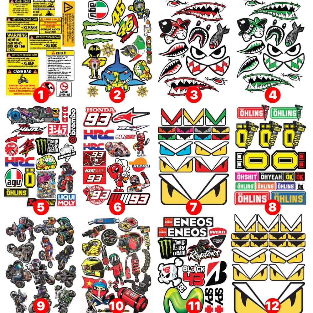 sticker dán xe độc lạ
