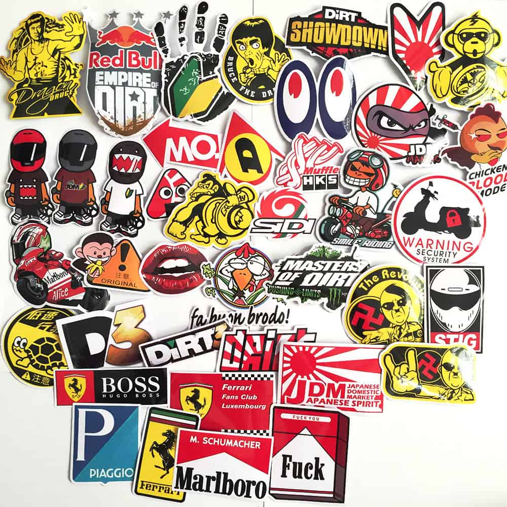 sticker dán xe độc lạ
