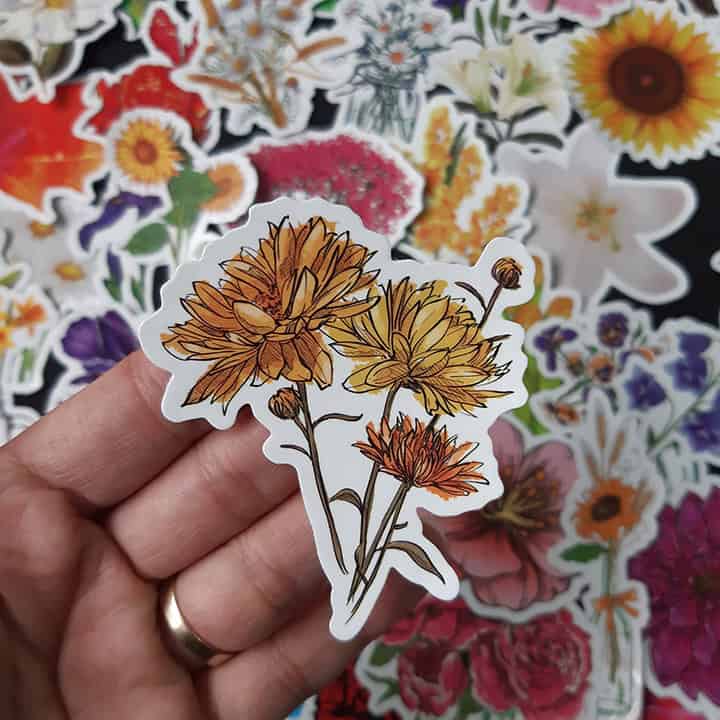 Sticker hoa