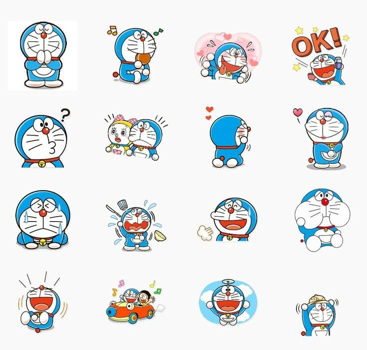 Bộ sưu tập 79+ hình dán sticker doraemon xinh xắn đáng yêu hot nhất