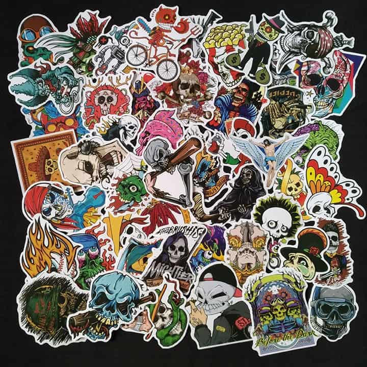 Sticker dán mũ bảo hiểm độc đáo