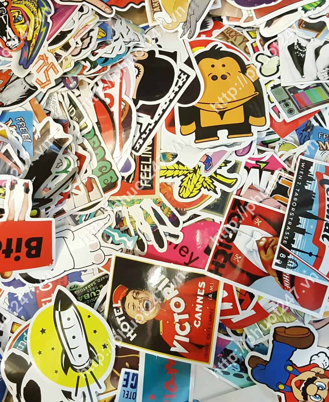 Sticker dán mũ bảo hiểm độc đáo