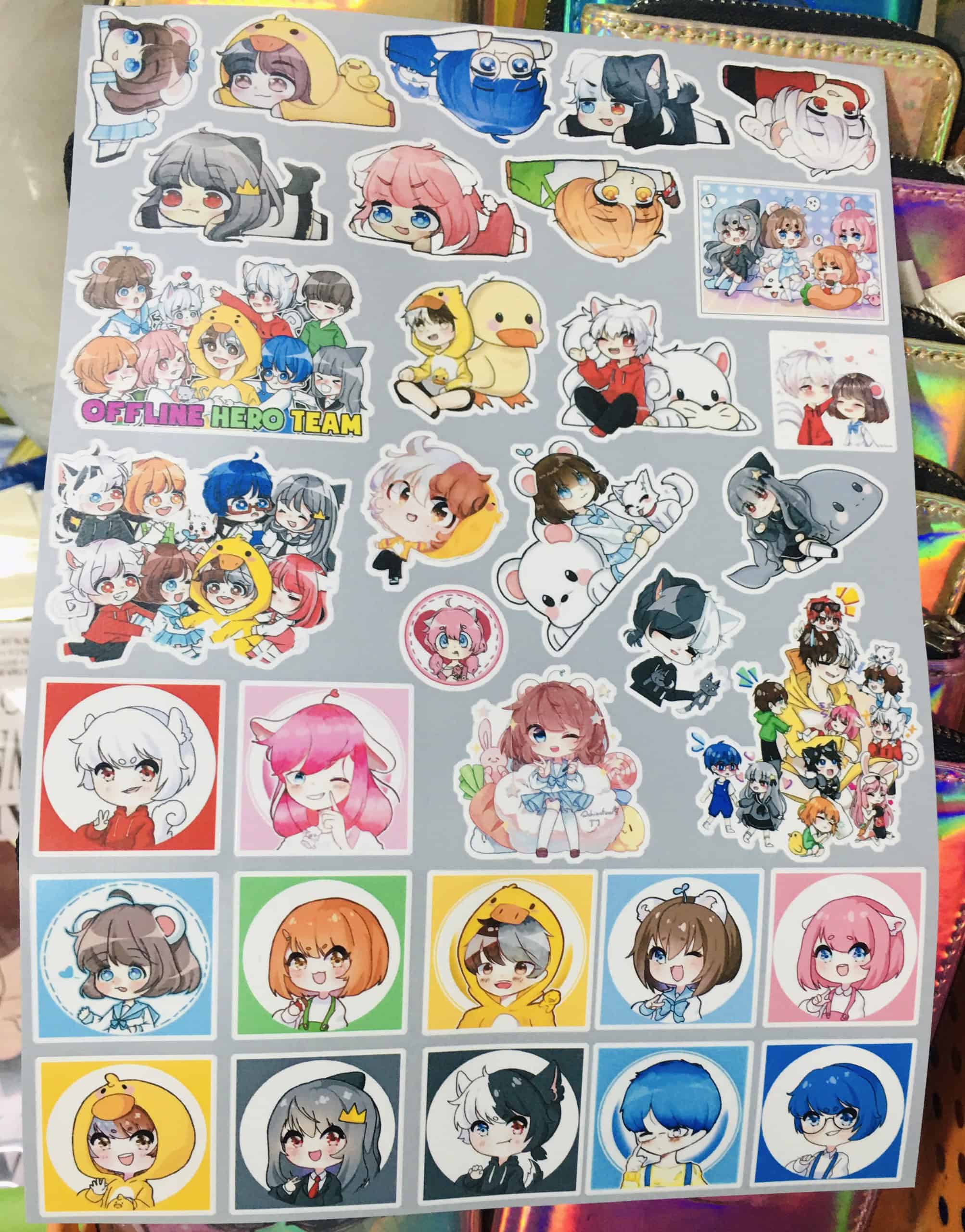 Sticker hero team dễ thương