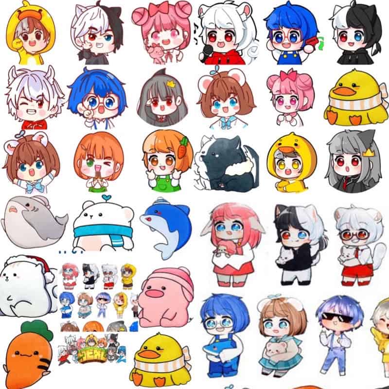 Sticker hero team dễ thương