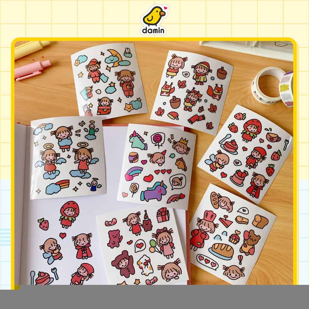 Sticker hình dán đẹp