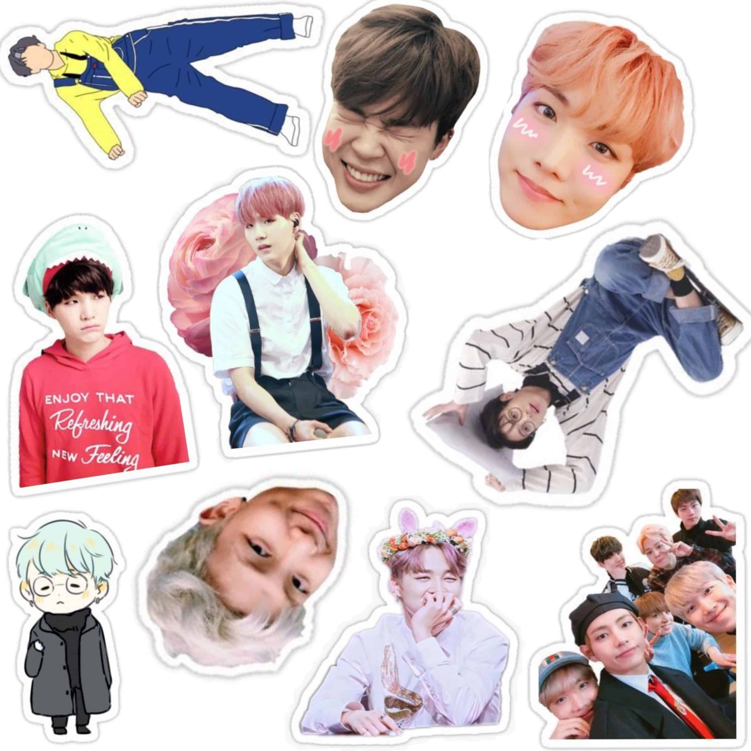 sticker bts siêu dễ thương