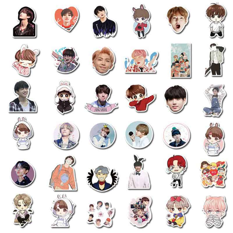 sticker bts siêu dễ thương