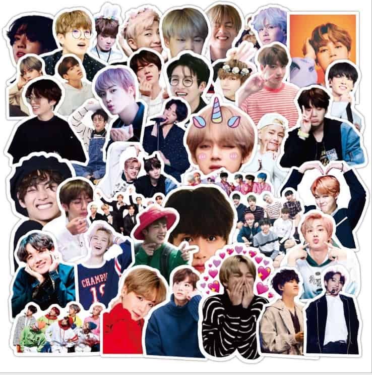 sticker bts siêu dễ thương