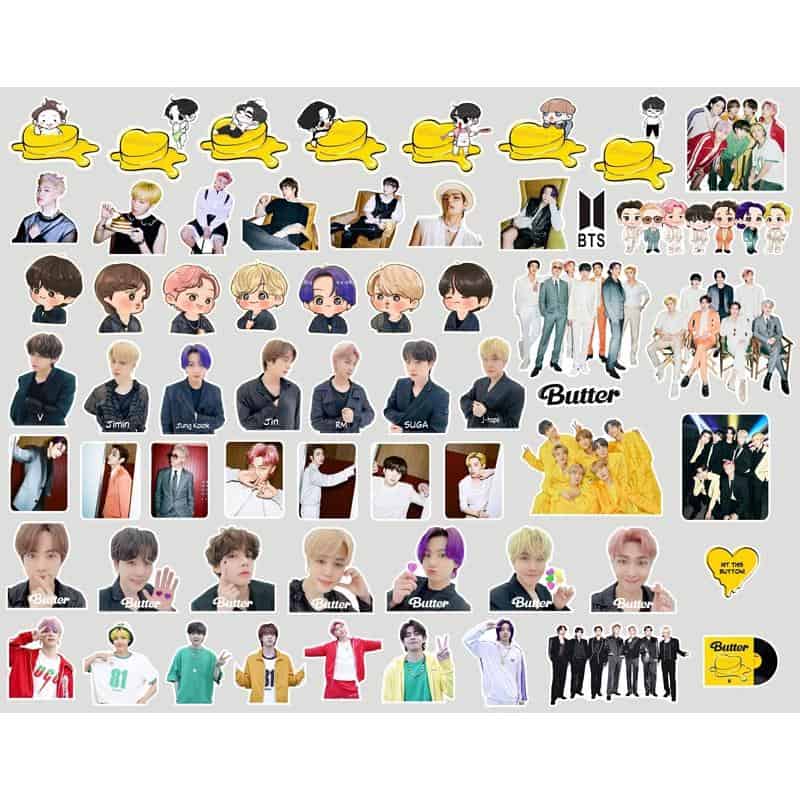 sticker bts siêu dễ thương