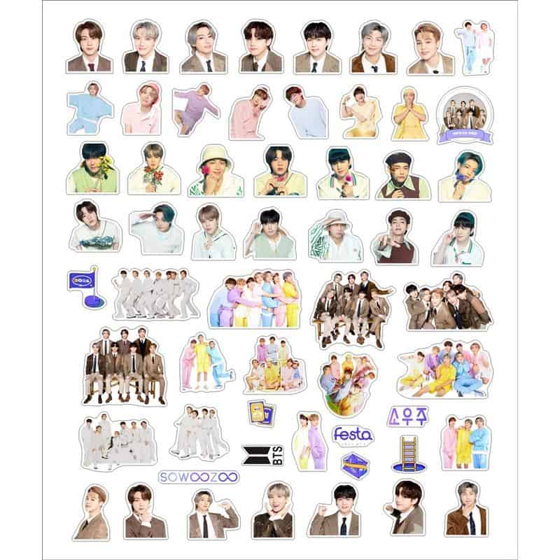 sticker bts siêu dễ thương