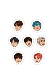 sticker bts siêu dễ thương