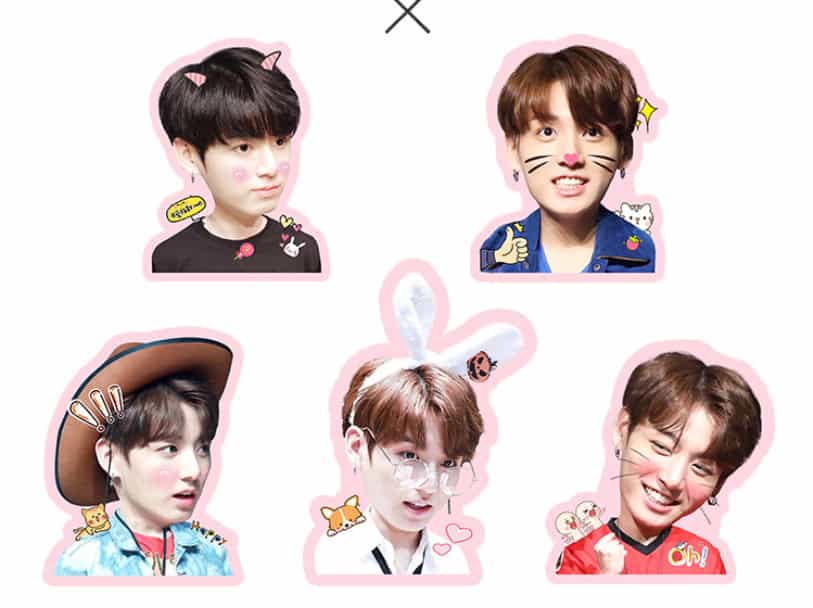 sticker bts siêu dễ thương