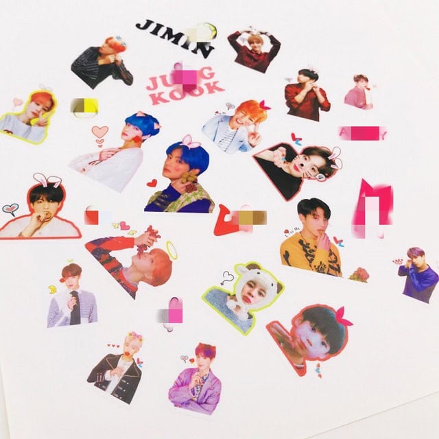 sticker bts siêu dễ thương
