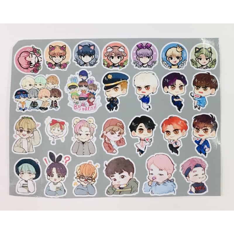 sticker bts siêu dễ thương