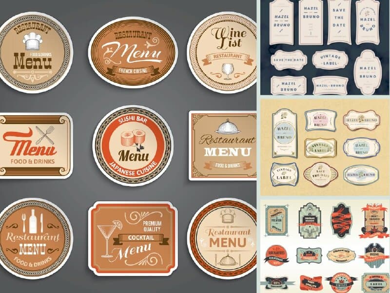 sticker vintage đẹp, độc đáo