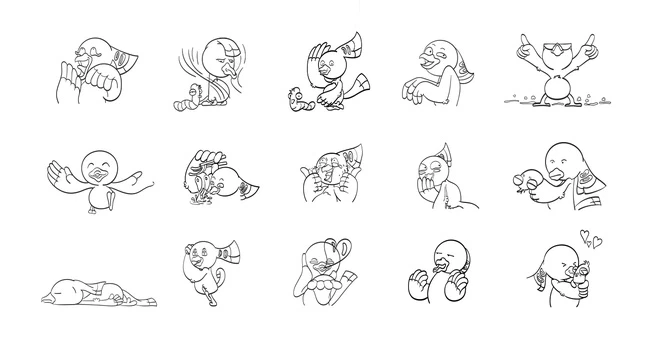 Sticker cute không màu là gì?