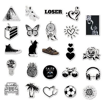 Sticker cute không màu 