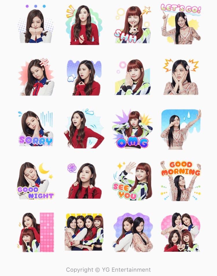 Sticker Black Pink cool ngầu