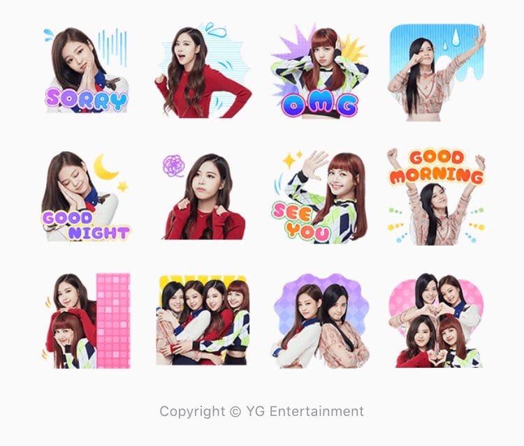 Sticker Black Pink cool ngầu