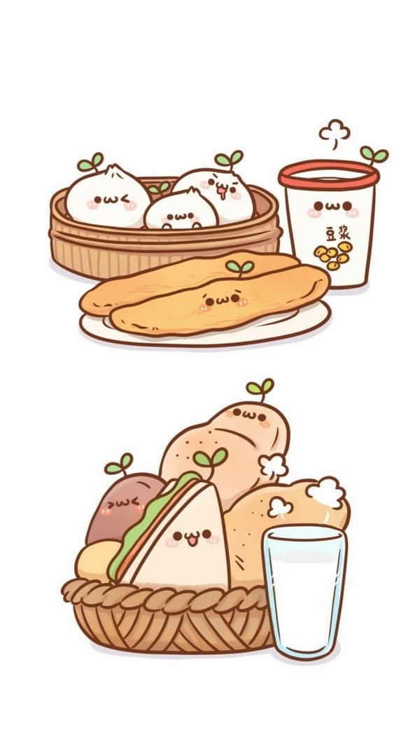 sticker đồ ăn cute