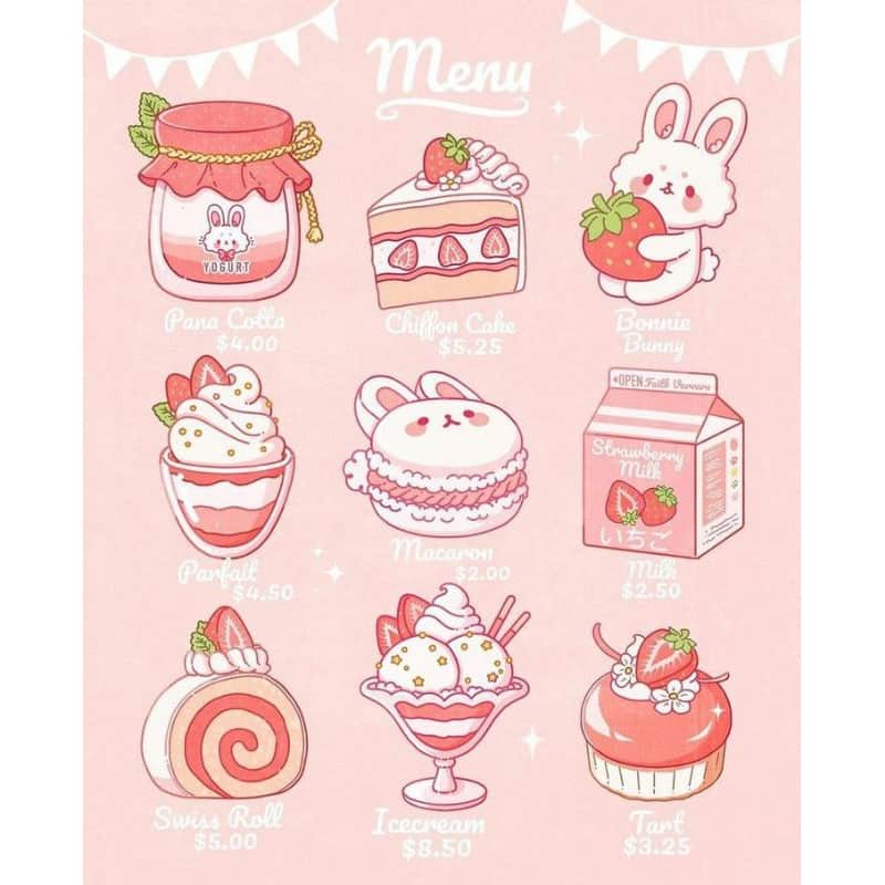 sticker đồ ăn cute