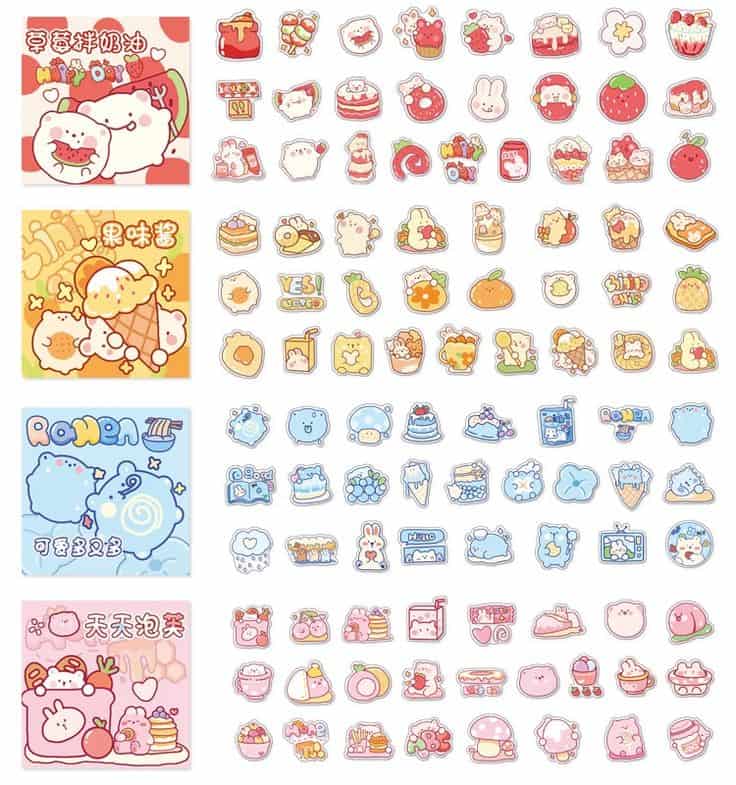 sticker thỏ cute 11