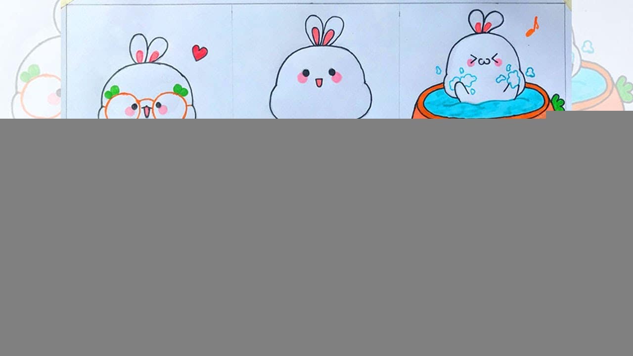 sticker thỏ cute 5