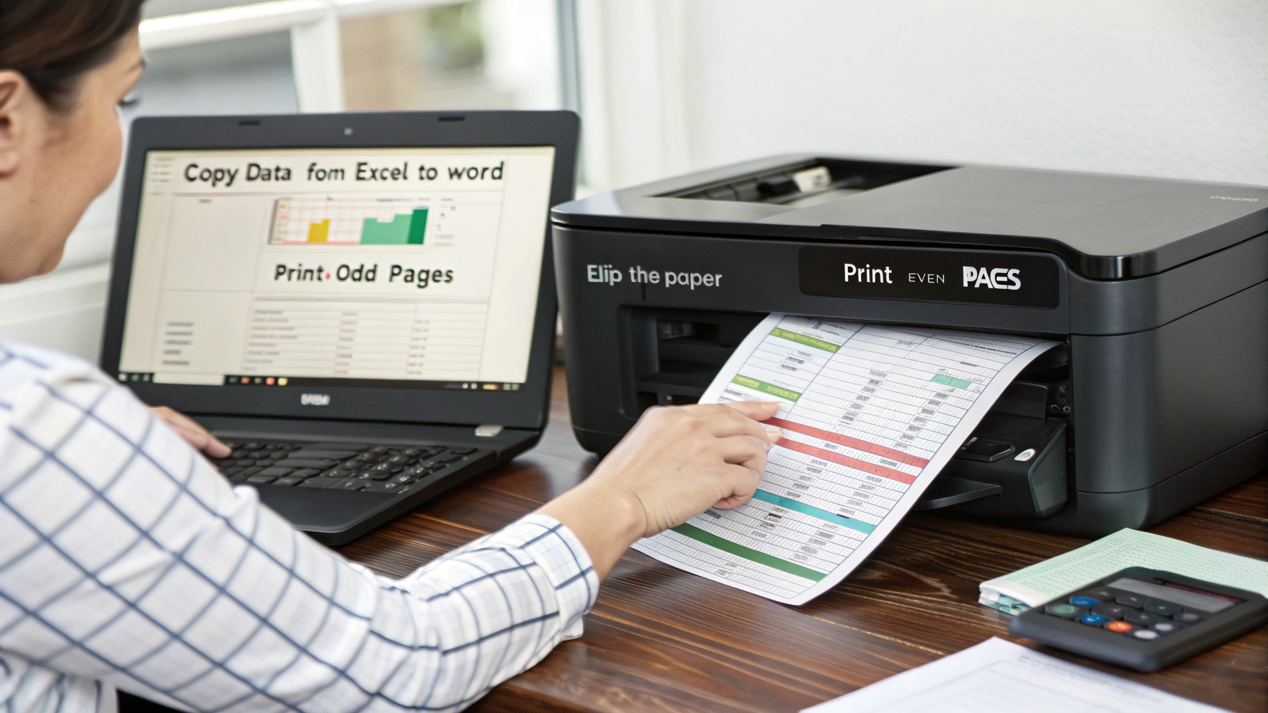 Cách in 2 mặt giấy trong Excel với máy in thông thường