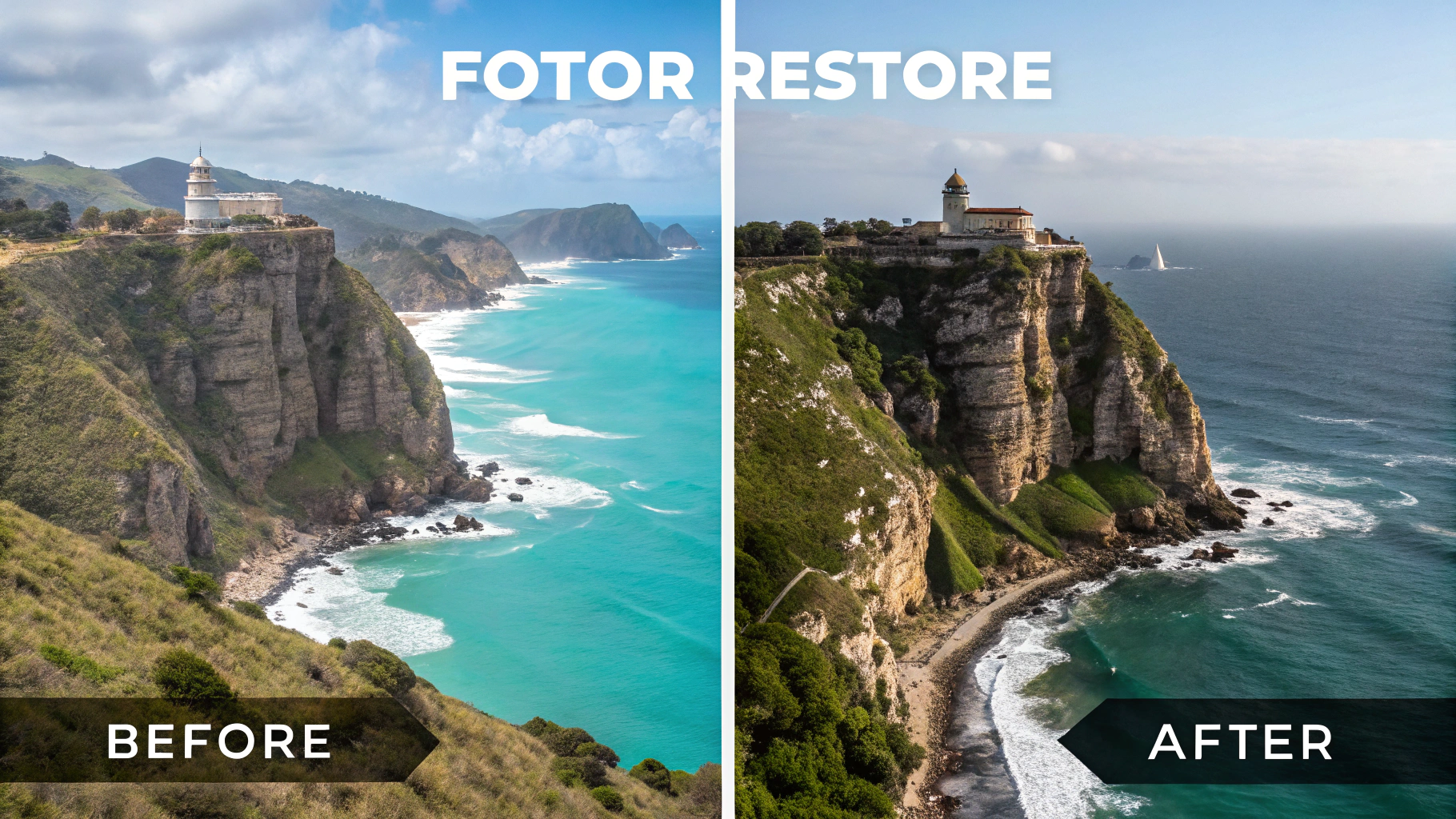 Phục hồi ảnh cũ online với Fotor