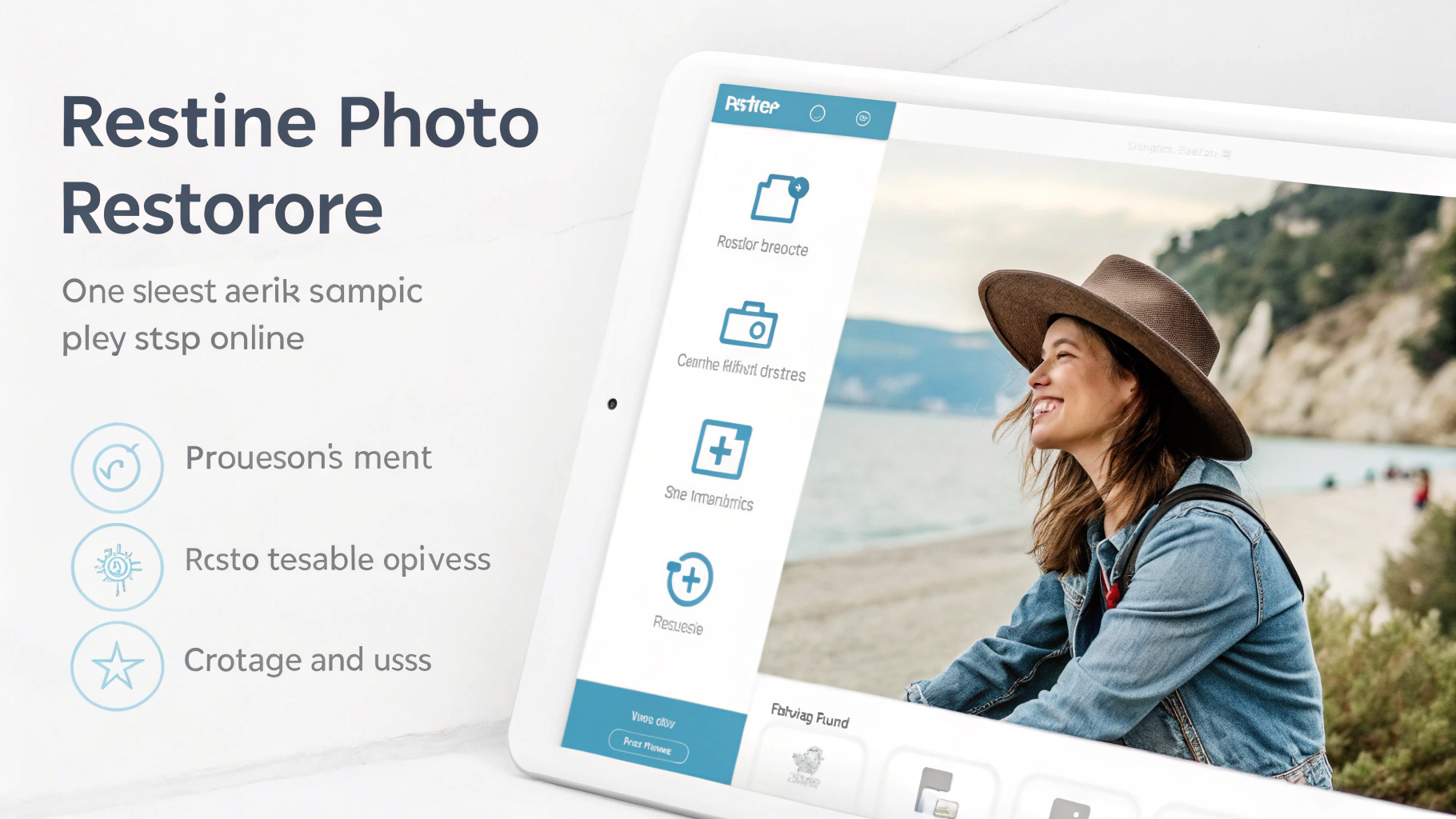 Giao diện đơn giản của các công cụ phục hồi ảnh cũ online